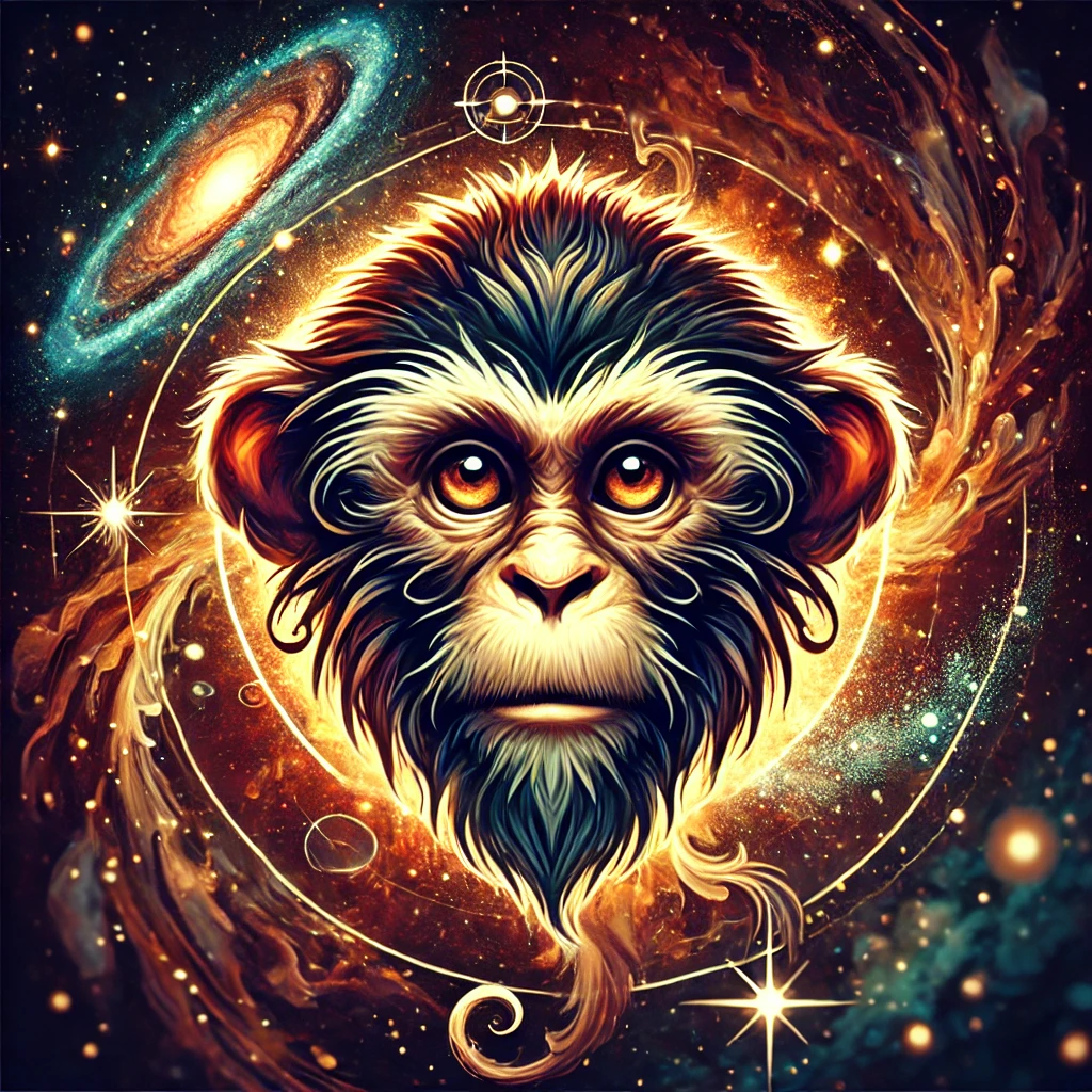 Monkey Chinese zodiac artwork
