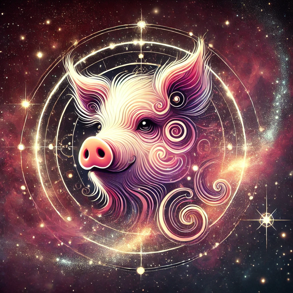 Pig Chinese zodiac artwork