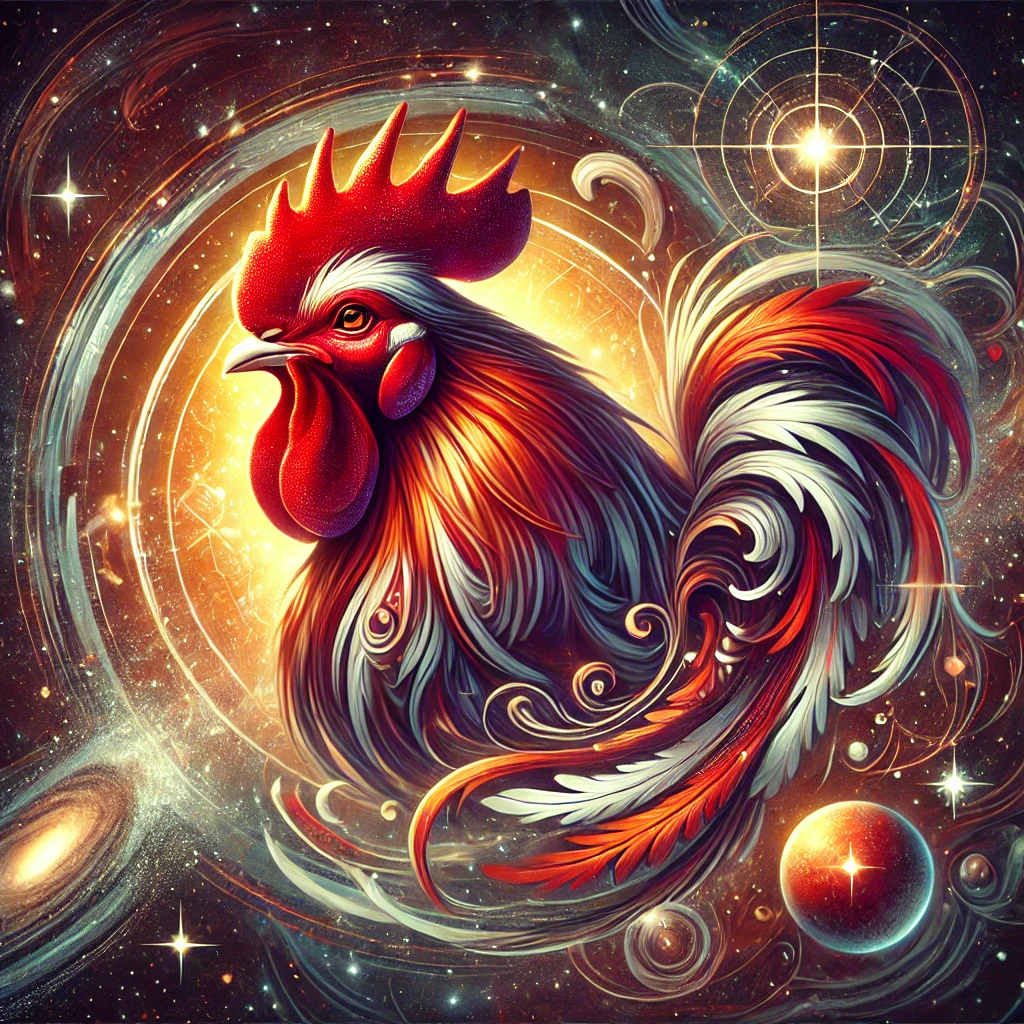 Rooster Chinese zodiac artwork