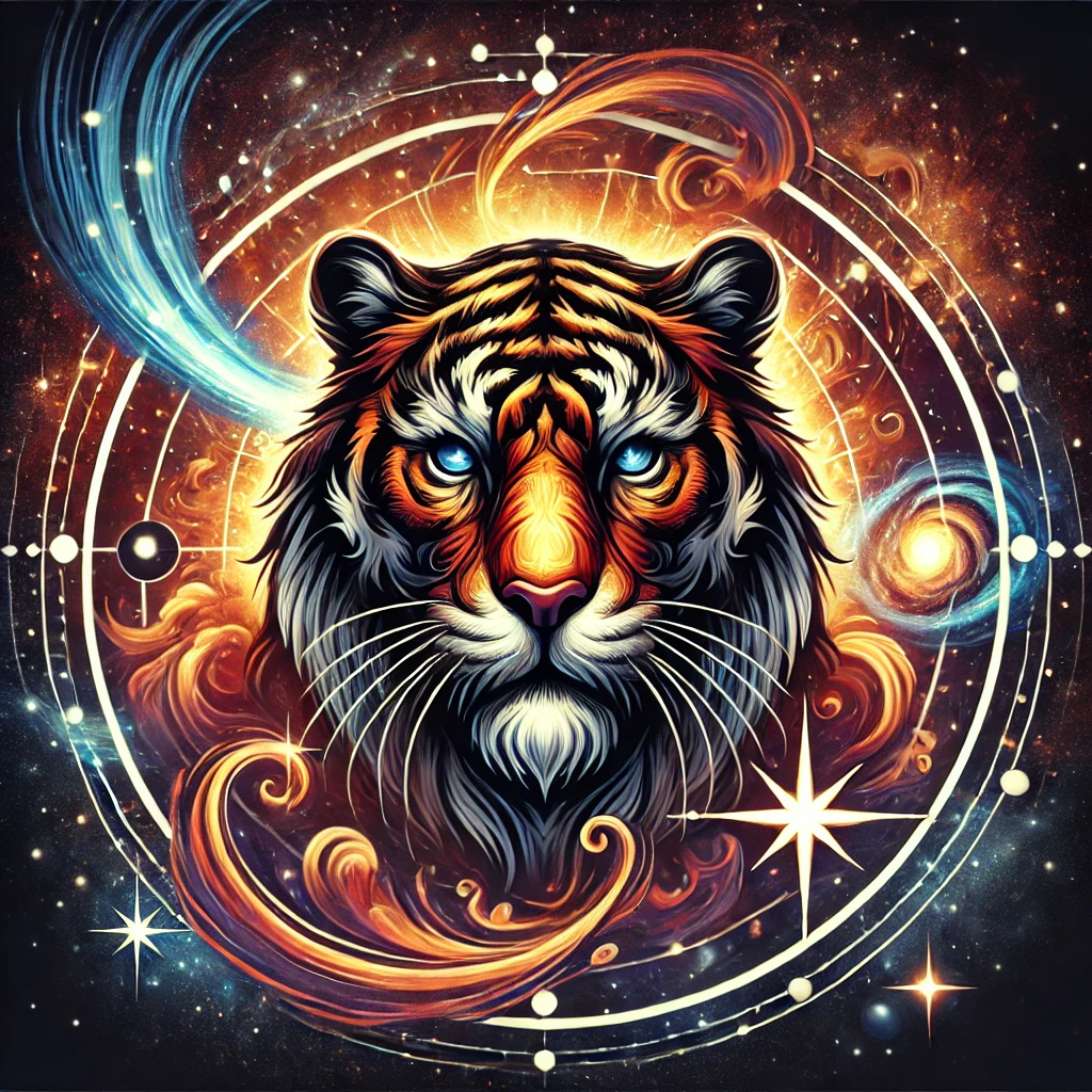 Tiger Chinese zodiac artwork