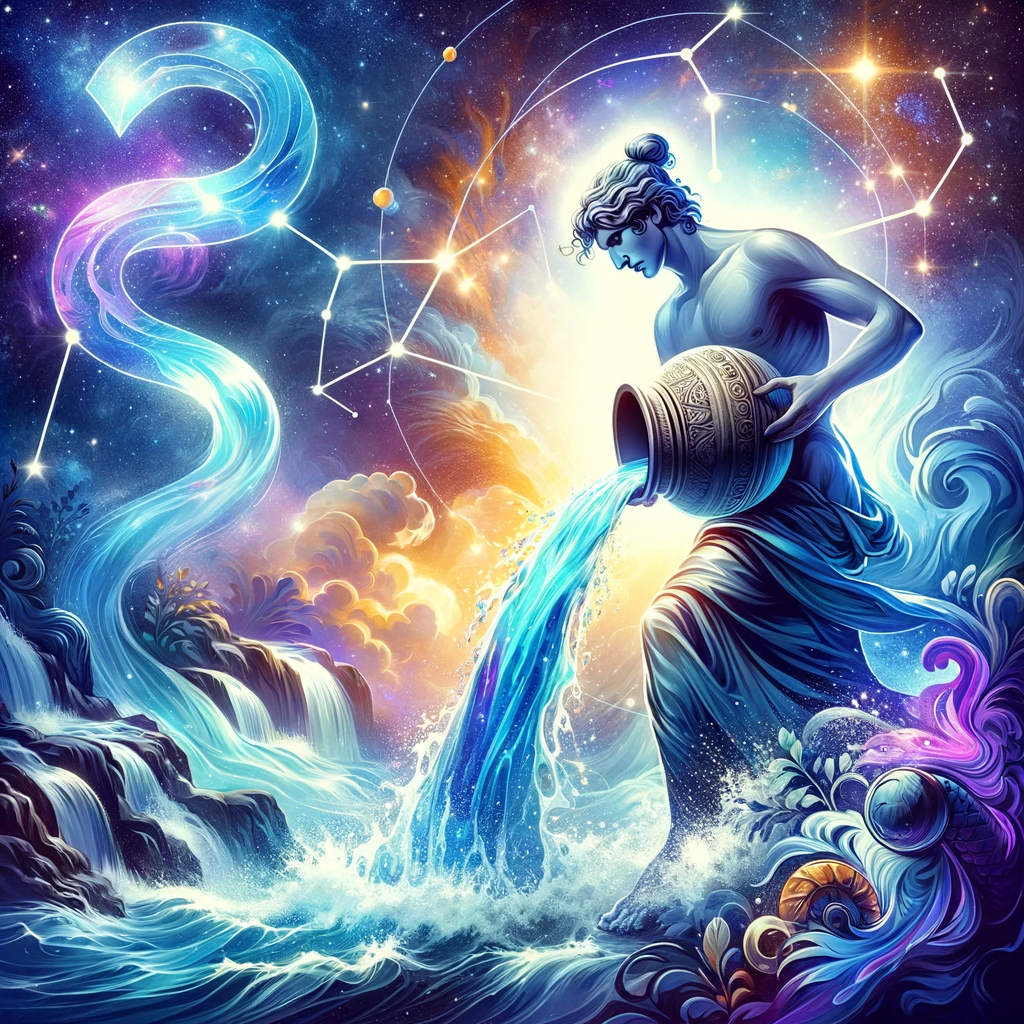 Aquarius zodiac artwork