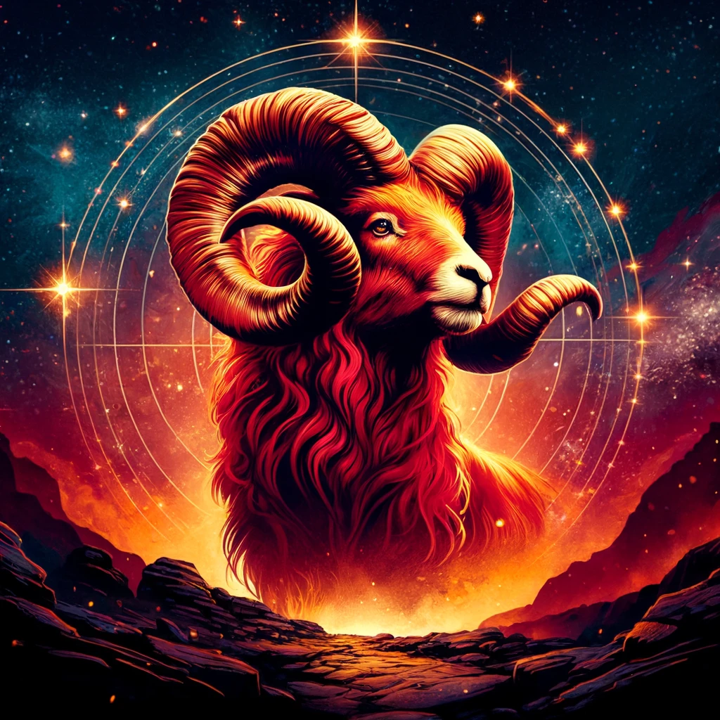 Aries zodiac artwork